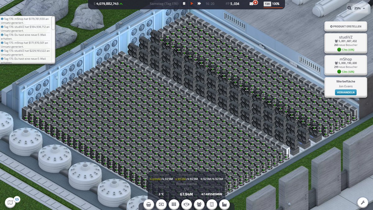 marjot_87's tweet photo. Need a bigger data center 😋
#StartupCompanyGame #beta17 @hovgaardgames https://t.co/4KYXgYZG0v