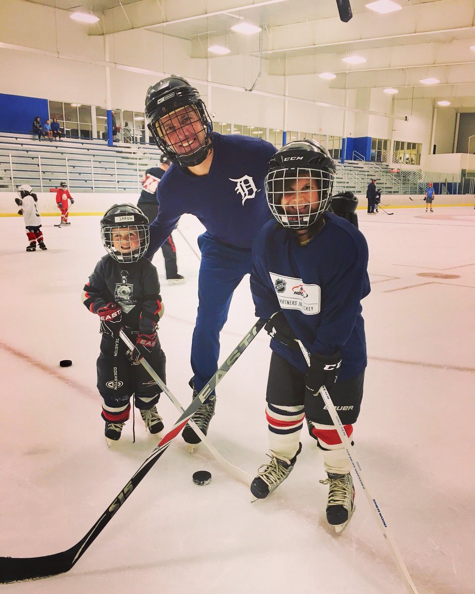 Alexis and Jaxon loved Try Hockey Day at Griff’s.  I was so proud of Alexis for wanting to skate and they both had a blast playing hockey!