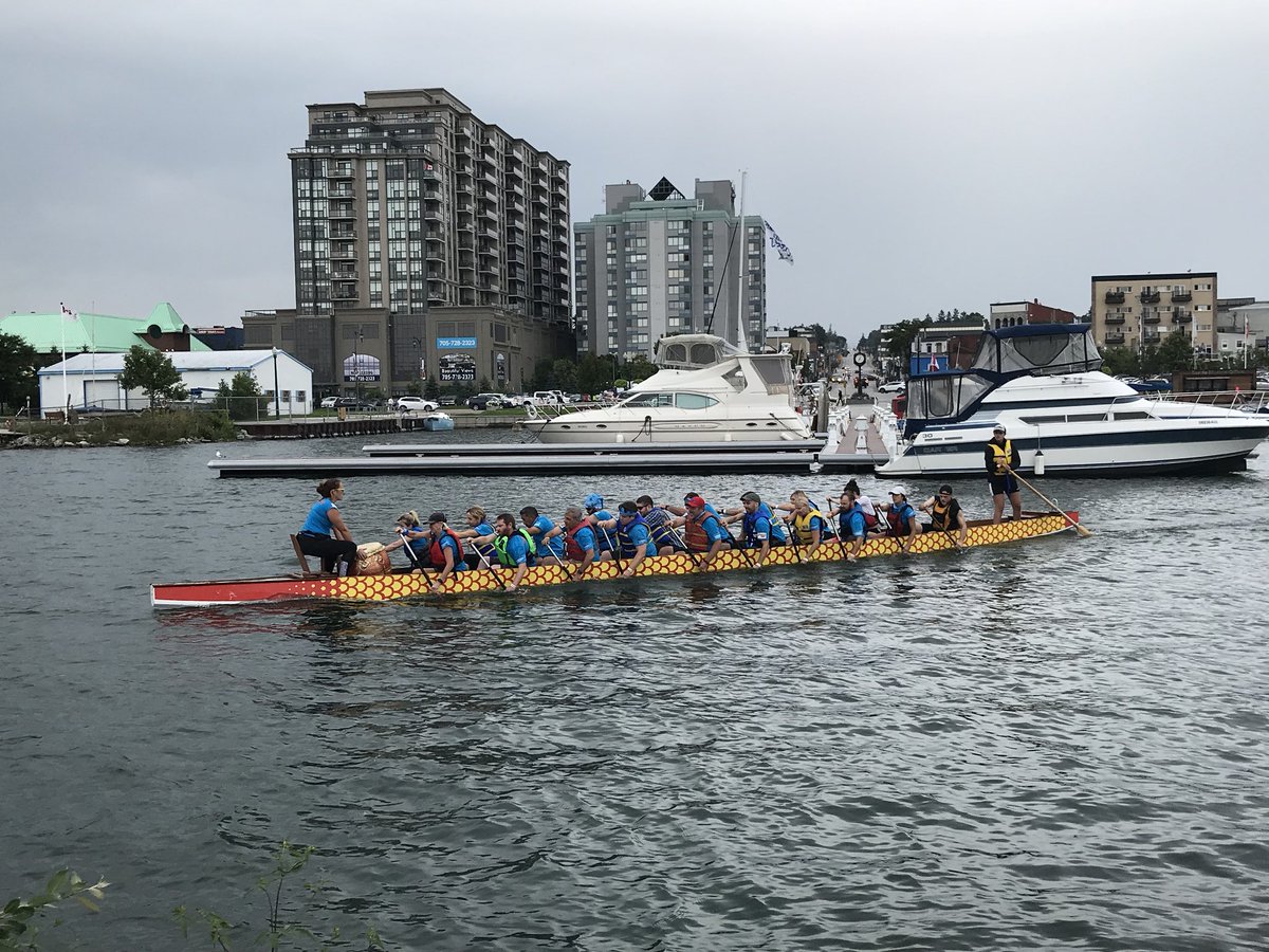 BarrieDBFest's tweet photo. Race 19 - Silver Division Consolation Final: The Holy Rowers, Thunderbirds, Paddle Avengers, Loggie-Five-O @CounselorSimcoe  @RMHC @DragonBoatRocks @CFBBorden #BDBF2018 https://t.co/Y6DG3hgMo7