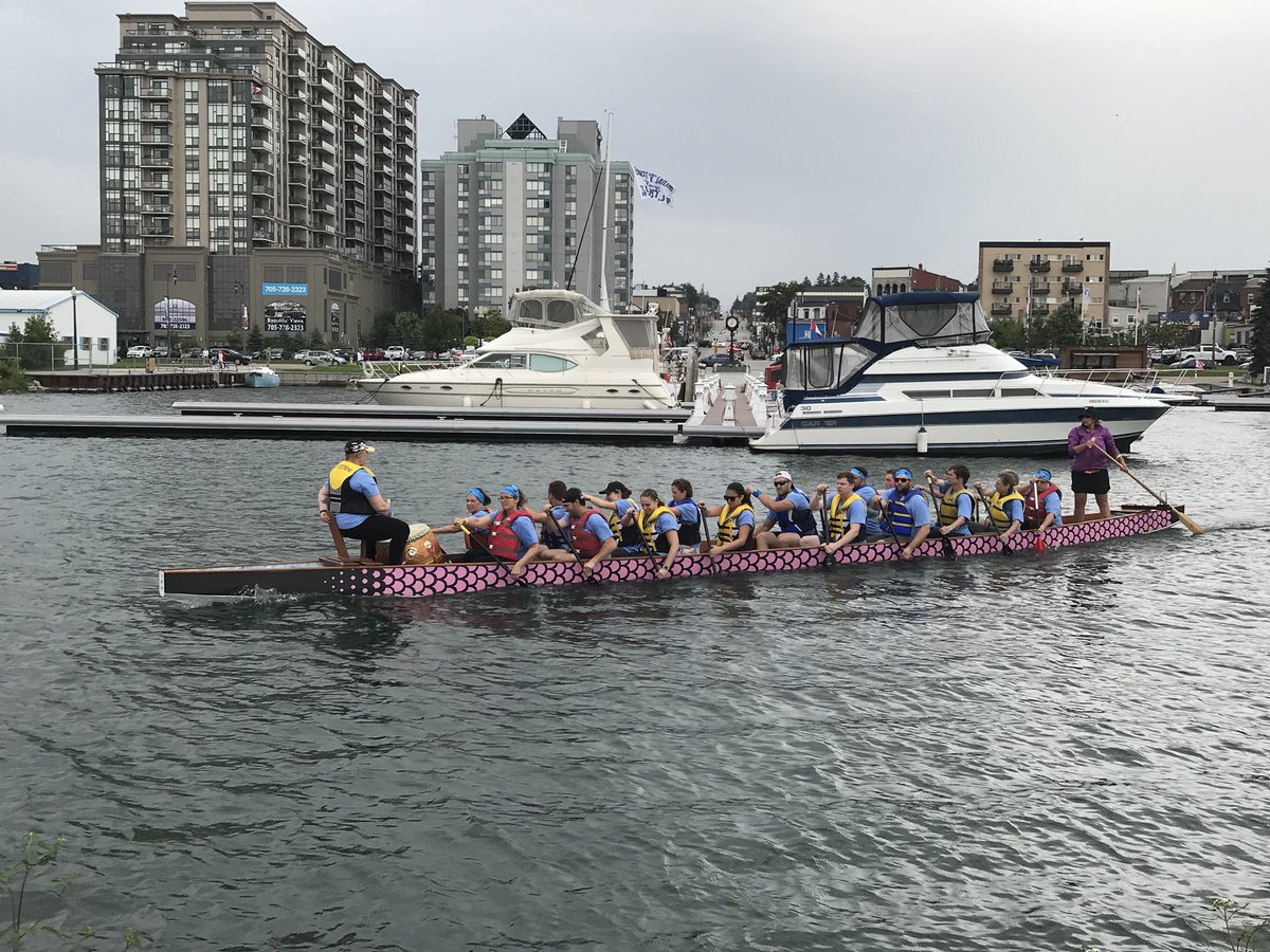 BarrieDBFest's tweet photo. Race 19 - Silver Division Consolation Final: The Holy Rowers, Thunderbirds, Paddle Avengers, Loggie-Five-O @CounselorSimcoe  @RMHC @DragonBoatRocks @CFBBorden #BDBF2018 https://t.co/Y6DG3hgMo7