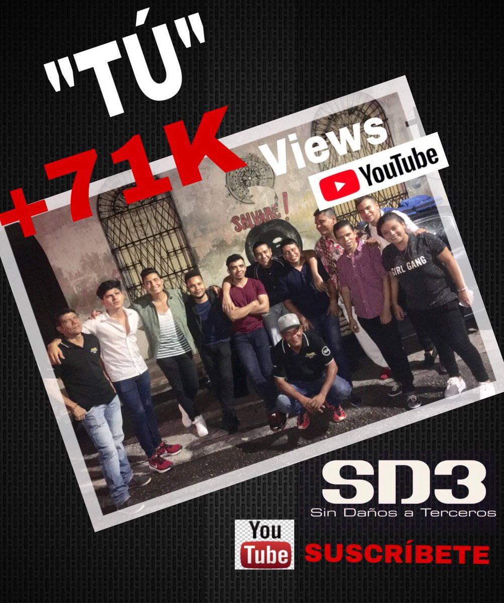 SD3musik's tweet photo. Gracias mil gracias por querernos 👏🏻👏🏻👏🏻👏🏻👏🏻
somos SIN DAÑOS A TERCEROS SD3 @sd3musik 
Para más 👉🏻 🔴click aquí ➡️ https://t.co/CUWQKGeqjk suscríbete ✅ y disfruta nuestra música 🎧🎵📀🎞🎥📀📺 somos SIN DAÑOS A TERCEROS SD3 @sd3musik 📊 https://t.co/hszWSHOF3P