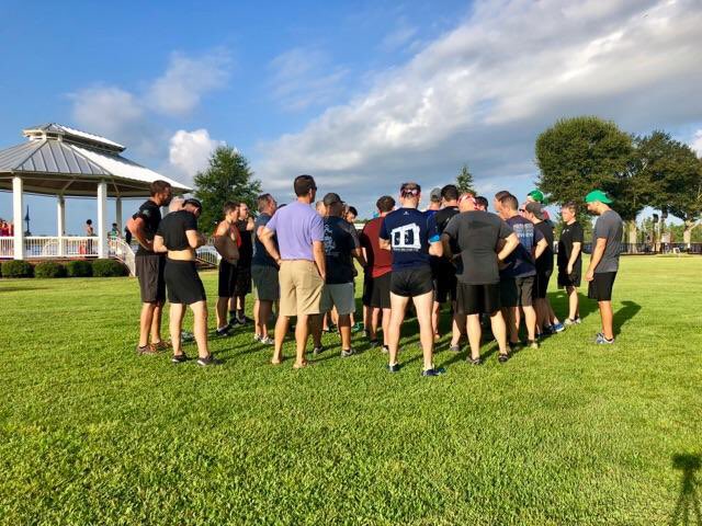 neusefisher's tweet photo. @F3WashingtonNC @F3ENC Great turnout for our 1 year anniversary convergence beatdown! Thank you to all the PAX that came from far and wide to make it special.  Deuce, @smithwjeff, @CullipherEllis and @stevenwoodins put together a memorable beatdown. https://t.co/2LUBflcwjt