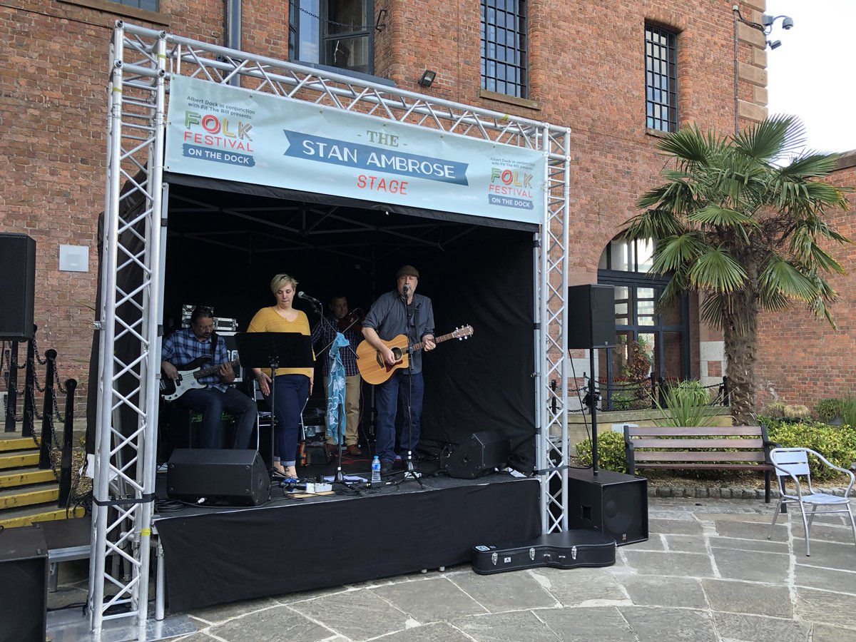 Here's <a href="/visionthingband/">Vision Thing</a> on the Stan Ambrose Stage at <a href="/theAlbertDock/">Royal Albert Dock Liverpool</a> for <a href="/FolkOnTheDock/">Folk On The Dock</a> They're on again tomorrow at 2pm too!