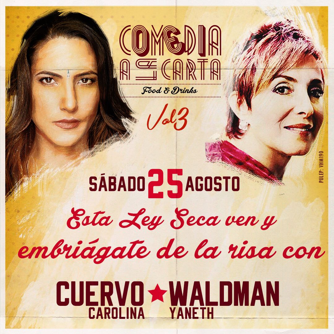 comedialacarta's tweet photo. 🔥¡APROVECHEN 2×1 POR LEY SECA!🔥 Si sienten que están mareados, que quieren abrazar al de al lado... no son efectos del alcohol: ES A CAUSA DE TANTO REÍR SIN CONTROL 😂🤣😁 Vengan esta noche a embriagarce de la risa con @yanethwaldman y @cuervocarolina
https://t.co/g8Osjjt6f2 https://t.co/6KuuFcgwjw