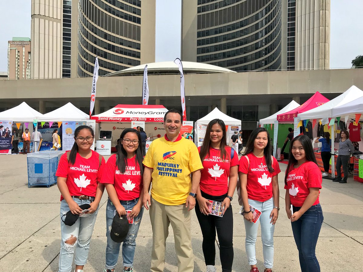 LevittMichael's tweet photo. Celebrating w/ the vibrant #Filipino community from across the GTA at the @pidctoronto #Mabuhay Festival. #pidc2018 #cdnpoli https://t.co/Tl3JAxHatL