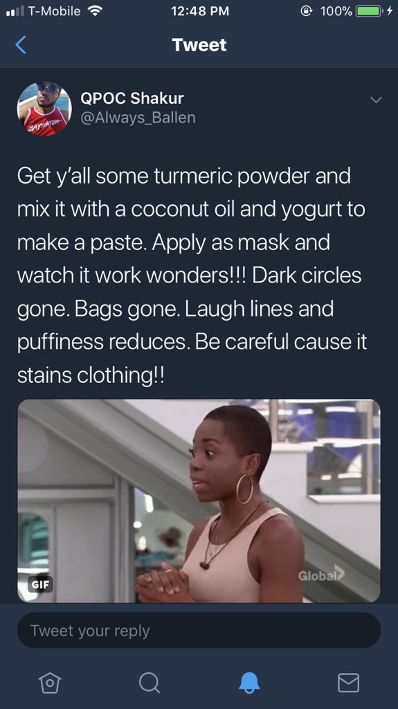 StevensVeryOwn's tweet photo. Wanted to share my turmeric skin care tea with y’all since my timeline probably didn’t see all of it. But @Always_Ballen has amazing skin and he’s been doing it and it looks even better. You can see my results on #MANover in September with my #skincare tutorial 🔑🔑🔑🔑 https://t.co/rhqYfbvm47