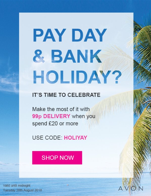 _YourBestYou_'s tweet photo. Check out this FAB deal on all orders over £20: https://t.co/ZOa21Iz7CY #Avon #Shoping #Beauty #Cosmetics #Skincare #Fragrance #Makeup #Fashion #Gifts #Homeware https://t.co/UlWVCzMVhF