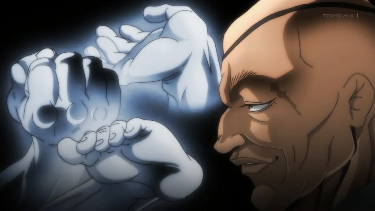 Aranime バキアニメ 18話 アリガトウ 烈海王はドイルを敗北寸前まで追い詰めるが 寸前で何者かの手により意識を奪われてしまう 武術格闘家を描く漢の物語で好きなのは 敵味方関係なく助けたり 恩を返したりする所 瀕死の相手を見捨てず助け