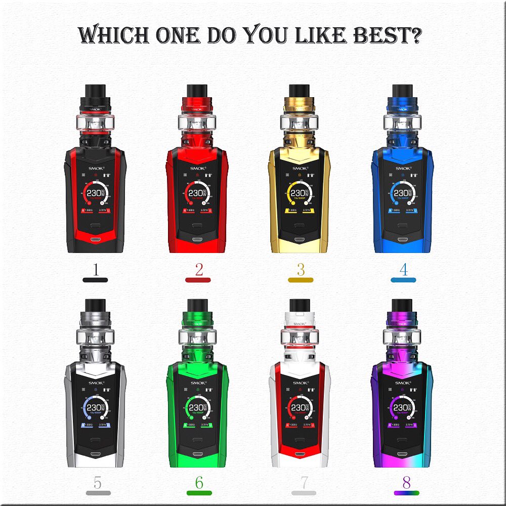 SMOKTECHLOGY's tweet photo. Leave your opinion with corresponding number 😊 
Surprise waits 😜

WARNING: This product is intended to be used with e-liquid products containing nicotine. Nicotine is an addictive chemical. For adult use only. https://t.co/UWIVJ47Z3T