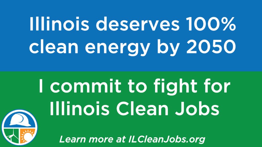 As a forward-thinking candidate endorsed by @SierraClub @SierraClubIL, I am proud to support moving Illinois towards 100% clean energy by 2050. We need to #ActOnClimate and move towards an equitable clean energy economy @ilcleanjobs @ilenviro #CleanEnergyForAll