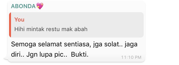 mieraww's tweet photo. Kekekeke ayat yg last tu 😂😂 https://t.co/ULkh5PaDG9