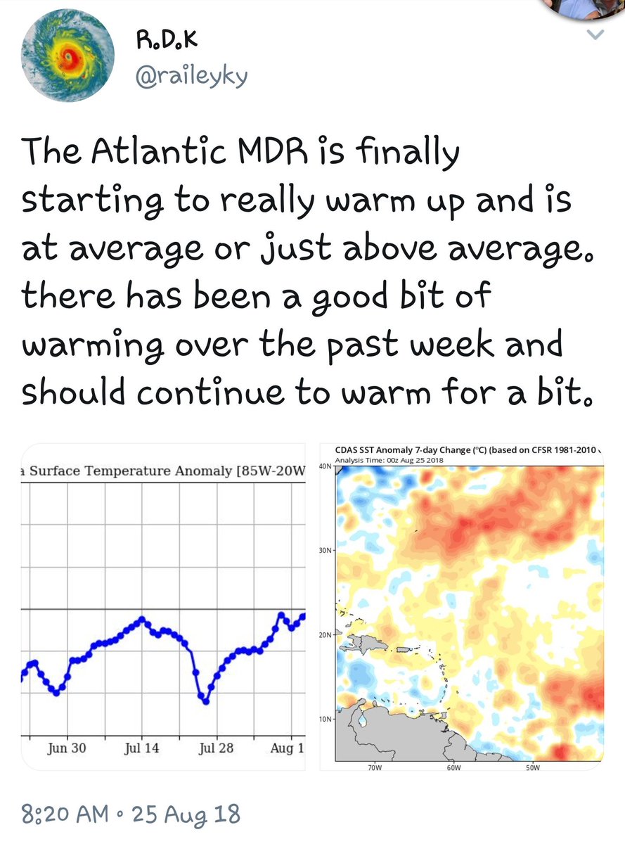 EsotericGoddes5's tweet photo. Are you ready for #Hurricaneseason ? If you're along the #EastCoastUSA and haven't prepared your #Hurricanekit now is the time! #atlantic waters are warming and we have a few #tropicalwaves coming from #africa to monitor for development over the next few weeks. #hurricanes https://t.co/CZPsJZrPic