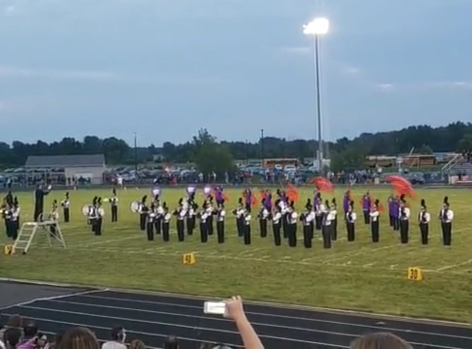 First football game was awesome last night! Great job to Zoey and Cole on their trumpet duet and to Georgia and Seneca on their guard duet!🎵🏈🎺