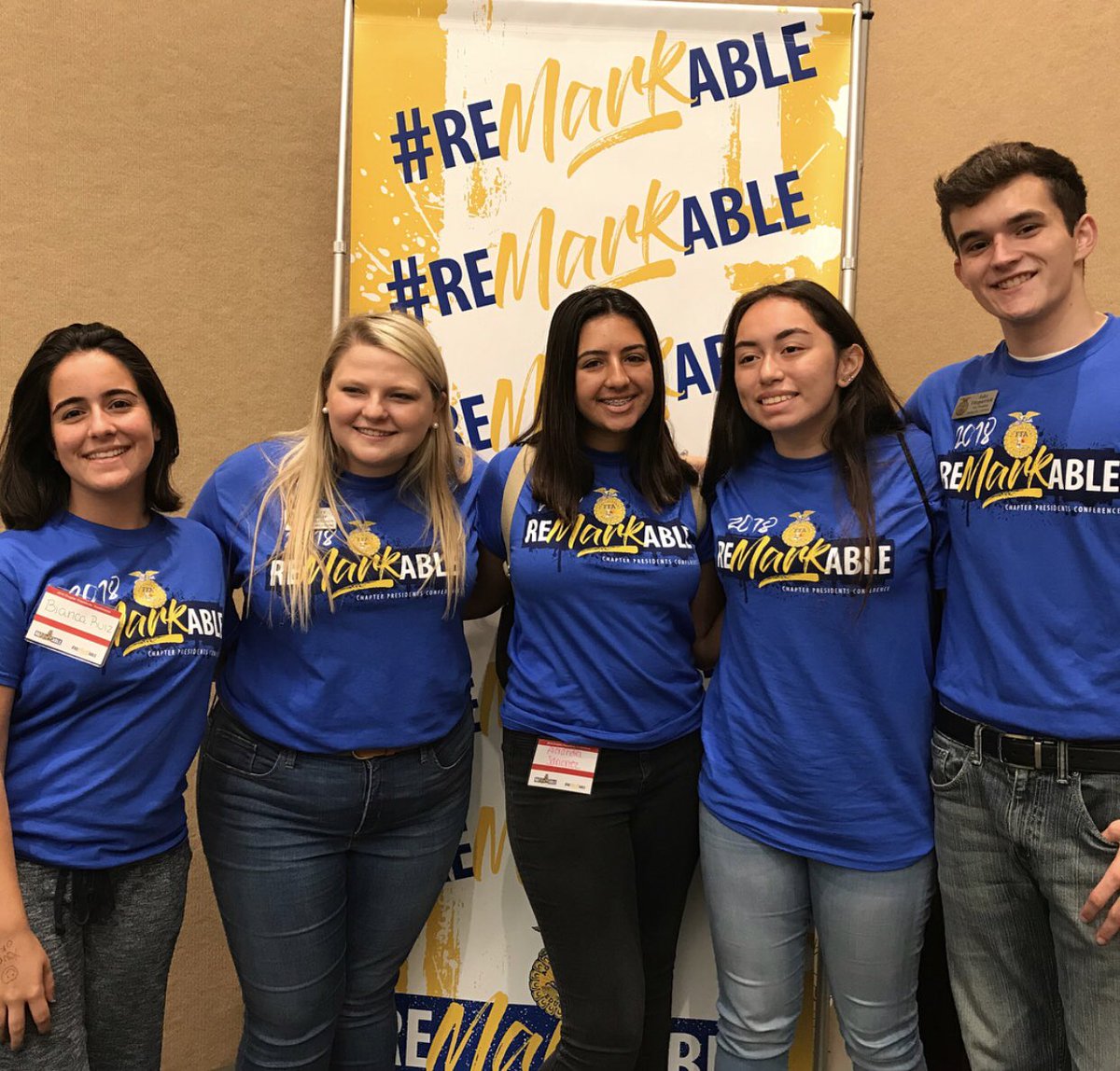 FergusonFFA's tweet photo. CPC this weekend was a succes✅ We had three of our Ferguson FFA officers attend this conference to better themselves and the chapter. They left as officers and returned as leaders 💛💙We can’t wait to see what else this year holds in store for us! https://t.co/TrupLp5qQC