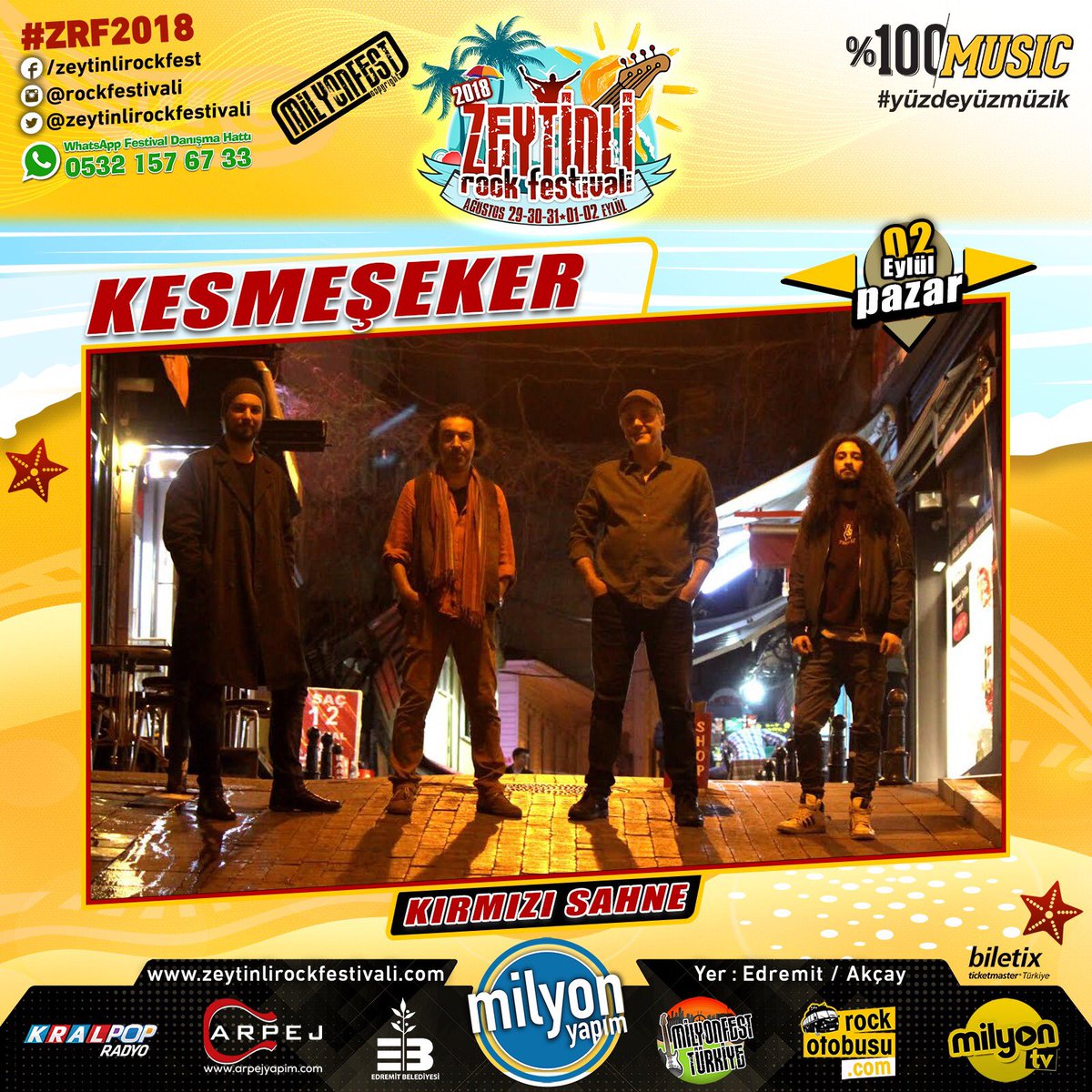 Festival’in son günü Zeytinli ‘deyiz 🎸