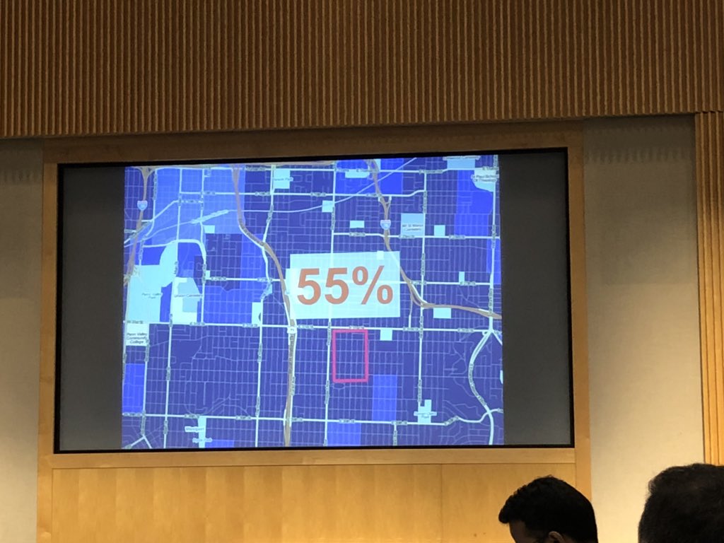 lscott1967's tweet photo. 55% of people who live in the 31st and Prospect area don’t have access to a car. Taking the bus is their only transportation option. We must do better for transit-dependent folks. #equity #NotAChoice @TranspoCampMW https://t.co/HkY52QJjzQ