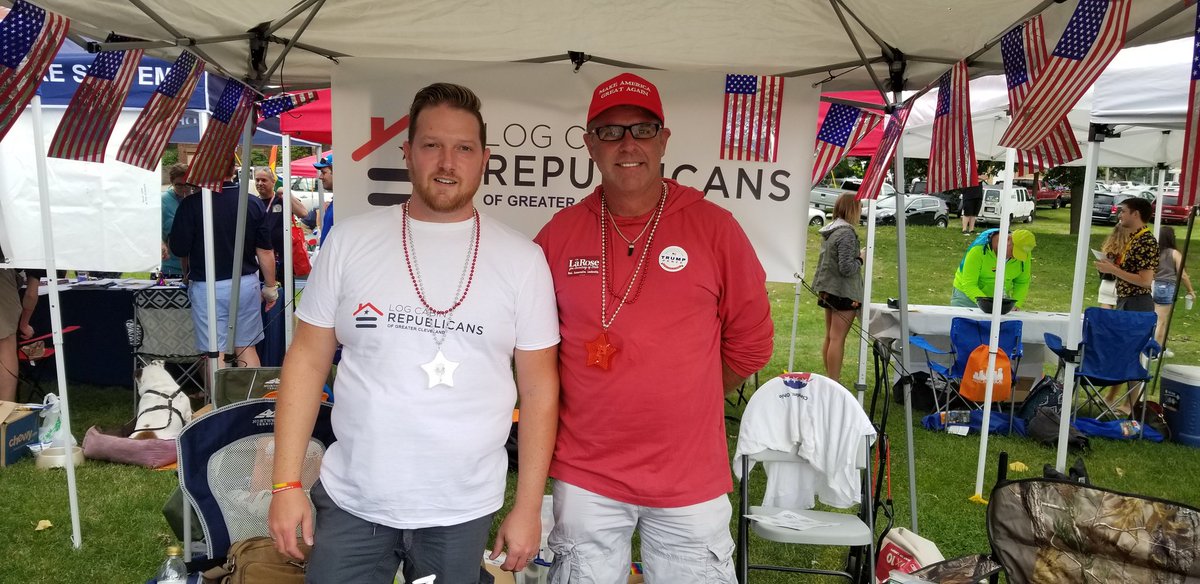 #AkronPride is in full swing. A large great festival here at Hardesty Park. 
Come see us at the Log Cabin Republicans booth. 🇺🇸