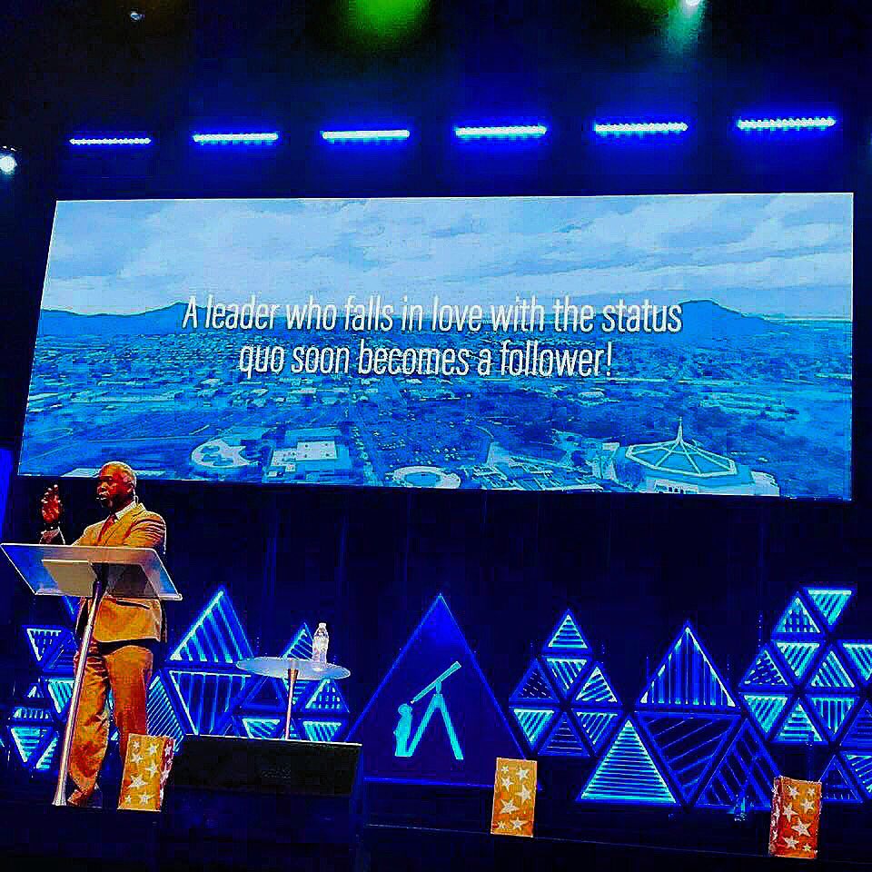 BishopBronner's tweet photo. A leader who falls in love with the status quo soon becomes a follower! #leadership #statusquo https://t.co/mLmDfzJgK6
