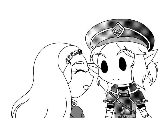 アーリー Ar Twitter 海堂深月さんが主催する近衛服リンク 正装ゼルダ姫アンソロジー ロイヤルブルーの守り人 にイラストで参加しています アンソロは 東7あ17b さくら缶様にて配布されております Allstar7 ゼルダの伝説ブレスオブザワイルド リンゼル