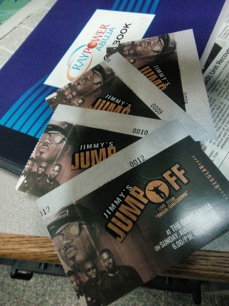 mistermay11th's tweet image. Win free tickets to the most awaited show in #Abuja #JimmyJumpOff tonight 10pm on #GrandSlam @RaypowerAbuja With @mistermay11th Show is tomorrow at The Dome 5pm