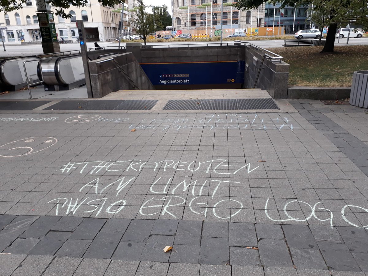 Anne80P's tweet photo. #kreideaktion
#therapeutenamlimit
Hannover https://t.co/tB9BhfjUDq