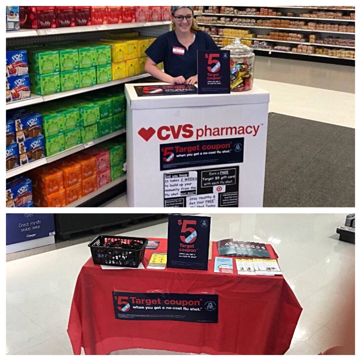 Protecting yourself and family from the flu at CVS while back to school shopping at Target...sounds like a win win...stop in and see us in Philadelphia and South Jersey!! #flufighters #R90