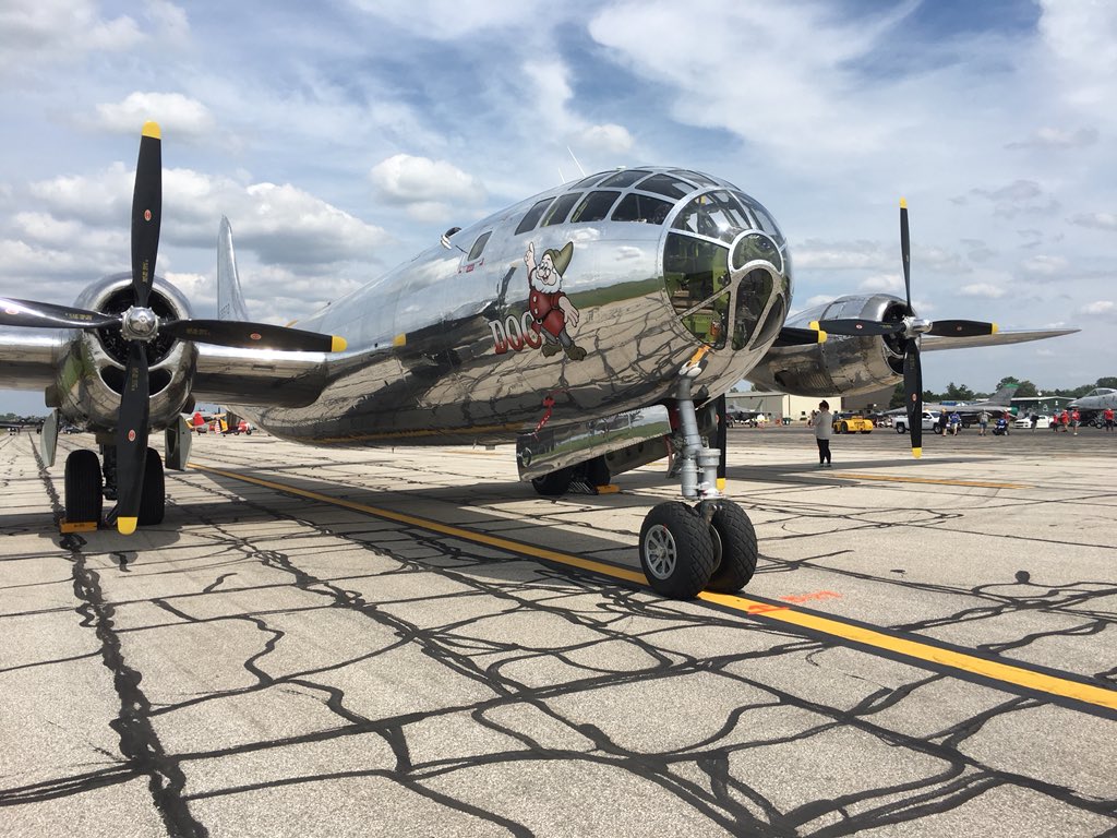 Hey #ThunderOverMichigan fans — don’t miss out on a #BucketList opportunity! We only have a couple of seats left for our #B29Doc ride flight today at 6 pm. Book now at b29doc.com/rides