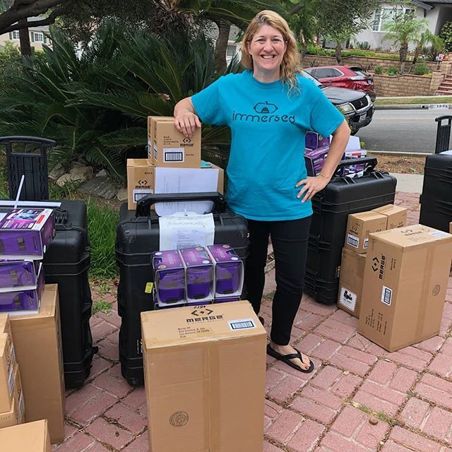 RUSD_ILE's tweet photo. Our ImmersED fellows are picking up their VR kits! #merge #oculusgo #htcvive #googlejump #rusdlearns https://t.co/MwCoZoeLxU https://t.co/L2pCYk4hAb