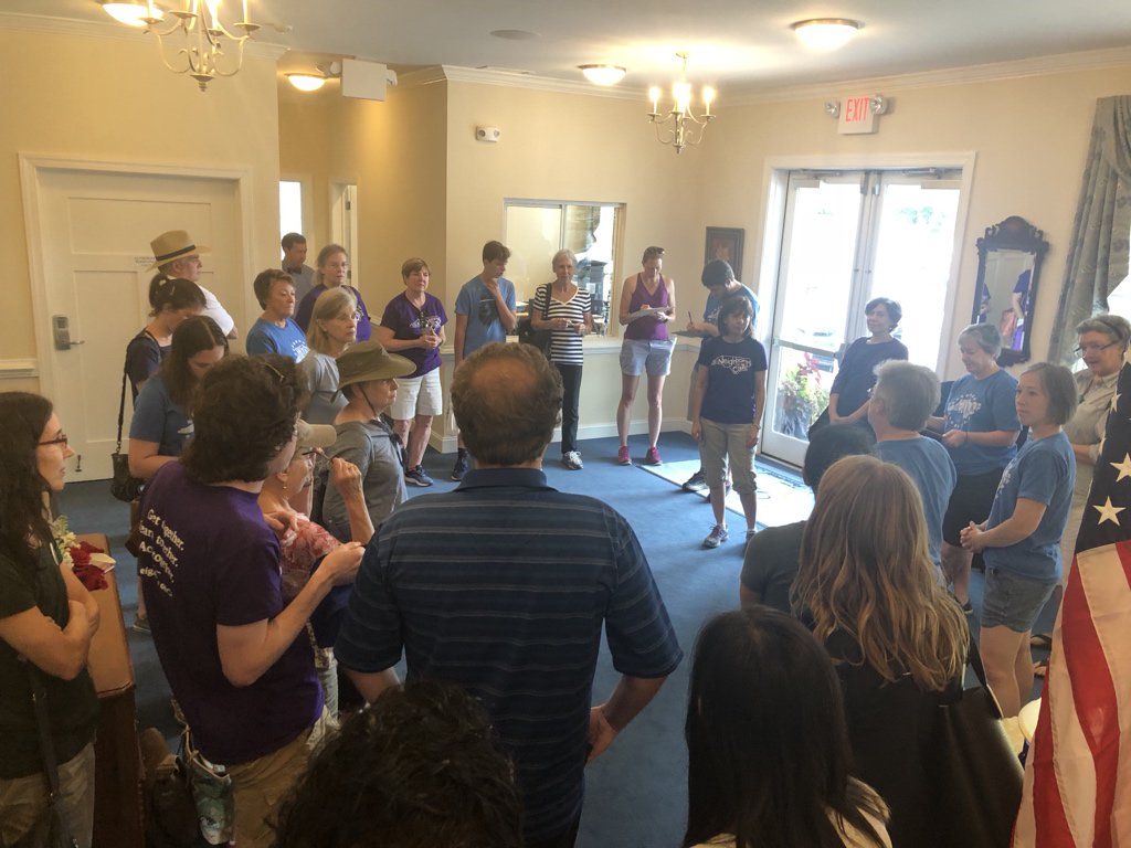 brynbehr's tweet image. Big group going out to canvass for @EricaforNCHouse today!! #canvassing #TurnNCBlue #alamance #mebane #BlueWave @PodSaveAmerica