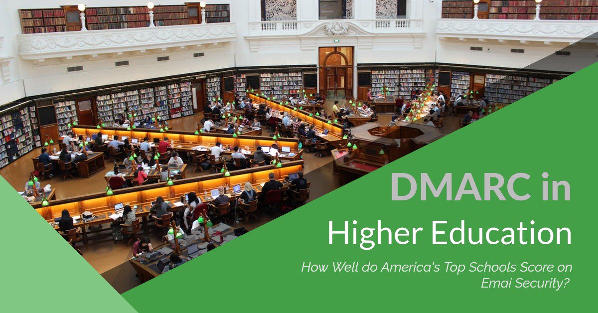 fraudmarc's tweet image. Beware of #phishing emails from universities! 💣 We looked at top-ranked US universities’ email security scores 👀... they don’t look good. bit.ly/2MR4DwP #DMARC doesn’t have to be hard, there’s no excuse for leaving students &amp;amp; faculty unprotected!