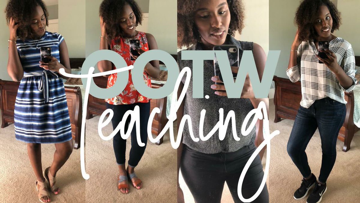 's tweet image. Just posted a new YouTube with every outfit I wore to teach in last week! youtu.be/a85BAIiLWow #ootw #professorstyle #PhDadvice #gradschool