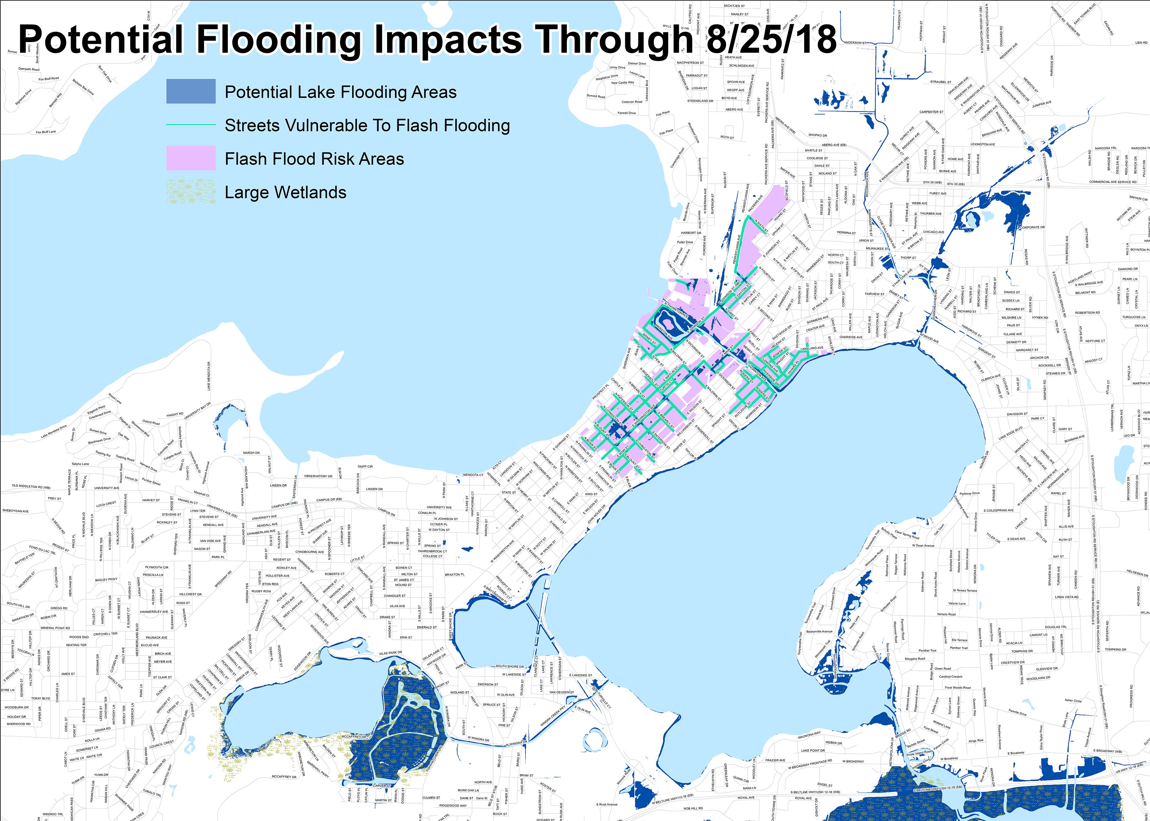 Wisconsin Flood Map 2019 City Of Madison, Wisconsin On Twitter: "Rising Lake Levels Are Causing  Flooding In The Isthmus That May Continue For One To Two Weeks. View The  Most Up-To-Date Flood Map Here: Https://T.co/Fcdqpbvjfe  Https://T.co/Wush1Akk7A" /