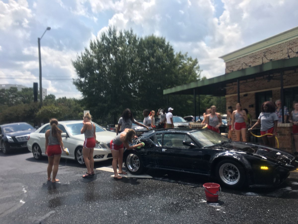 A huge thank you to everyone who came out &amp; supported us at our carwash today! We had a great turnout &amp; beautiful weather! Congrats to our door prize winner, Patricia Spurgeon! We will contact you to pick up your cooler! See you all again in a week at our 1st game! Go Jags!