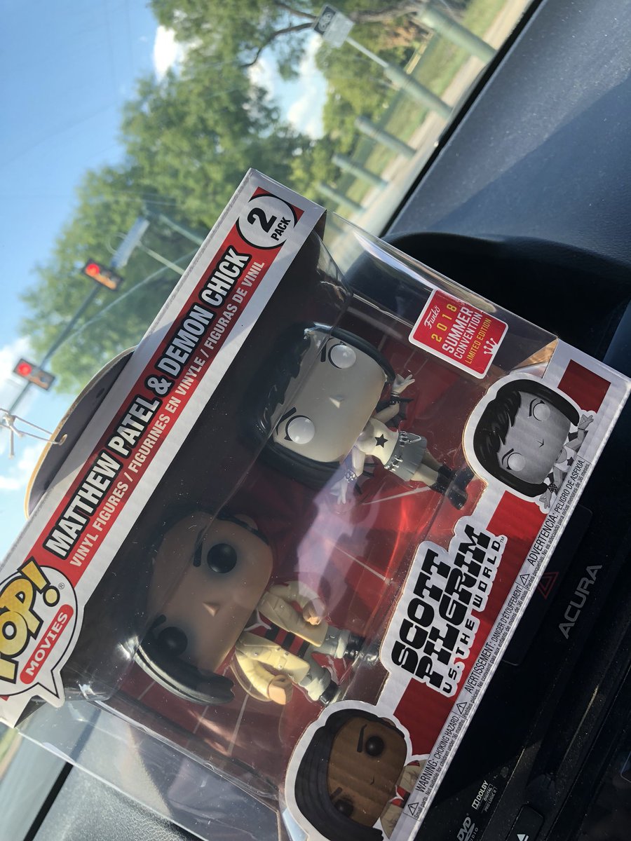 5MinFunko's tweet photo. Tonight we take a look at #scottpilgrim 2 pack with Matthew Patel and his demon hipster chick! #FunkoPOP https://t.co/pqxkBQe3vk