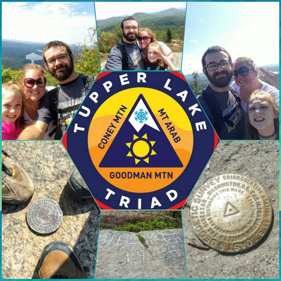 Stephani_Lynne's tweet photo. We completed the #TupperLakeTriad today! #MtArab #GoodmanMtn #ConeyMtn #TupperLake #Hike #Hiking #MountainHiking #TrailHiking #Adirondacks #AdkLife #UpstateNY #OurHikingAdventures #AdkHikingLife #NewYorkExplored #OutdoorLife #Family โก https://t.co/GYM1BcEpsm