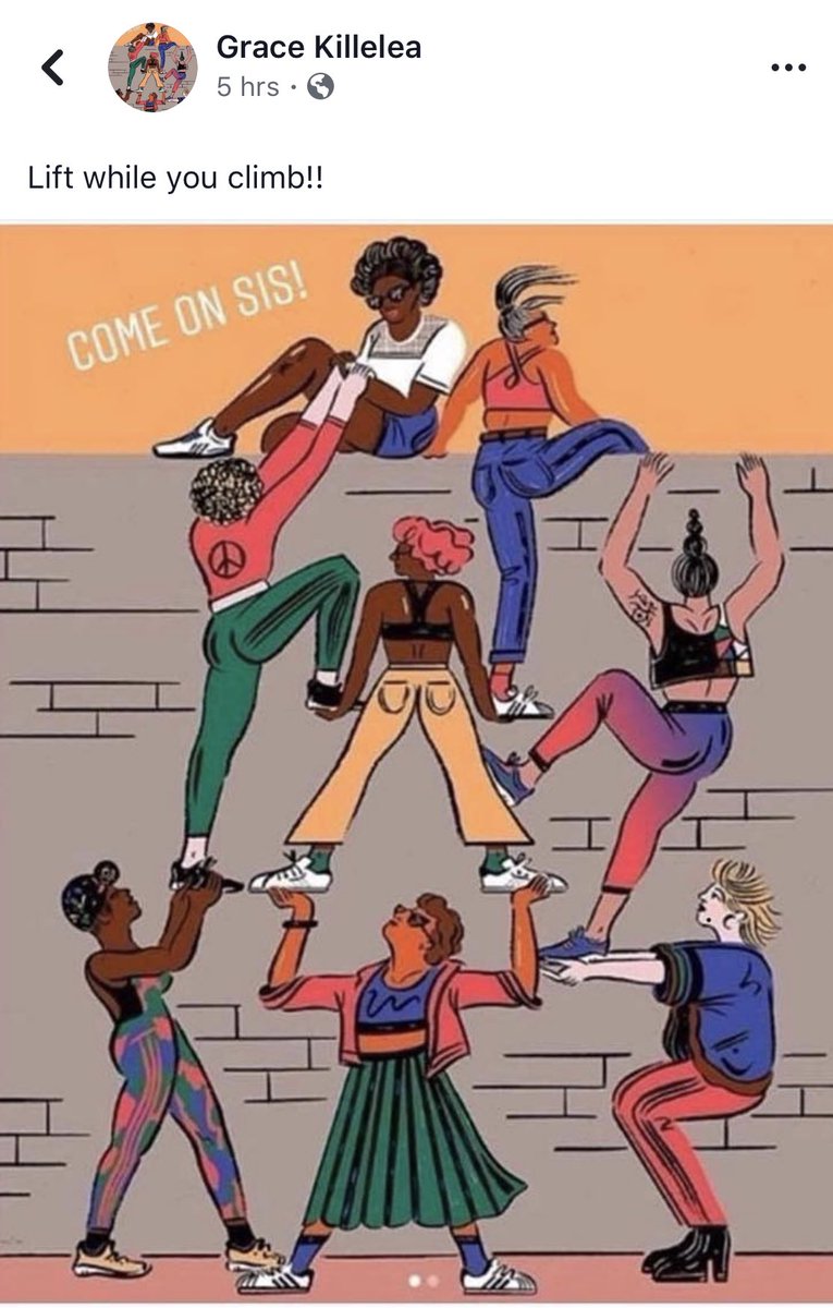 lizelle's tweet image. Yes! Let’s drag each other up! #KeepClimbing #lovetheclimb #helpasisterout