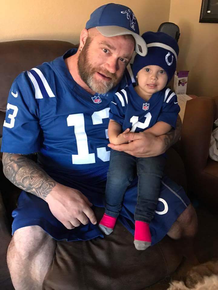 apeppler90's tweet photo. At the Colts game! Missing my brother Jeff, may he rest in peace! I know you are with us at the game in spirit! Colts #1 fan Jeffrey Andress! #SFvsIND #RIHJeffro https://t.co/dawDGWsjmM