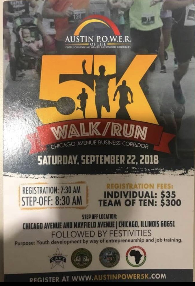 austinPOWER2015's tweet photo. Austin Power 5K Walk/Run &amp; Community Festival is back! Join us Saturday, September 22 @ 8:30am as we walk/run to celebrate life. Individuals and group registrations available.
Register today: https://t.co/Ou4DKM0JbK https://t.co/R1rrxGVDuF
