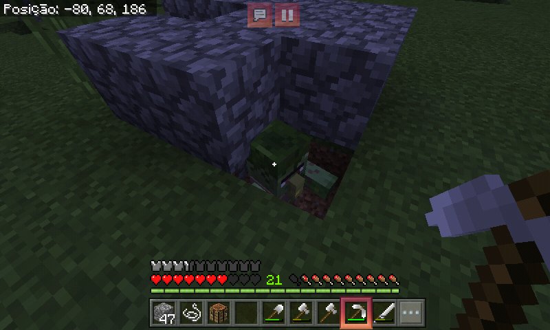 ytuxplayer's tweet photo. 3 zombi villagers, num sei de onde veio deve ter villa por perto https://t.co/9tdcjvSQNg