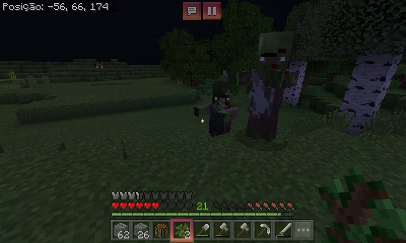 ytuxplayer's tweet photo. 3 zombi villagers, num sei de onde veio deve ter villa por perto https://t.co/9tdcjvSQNg