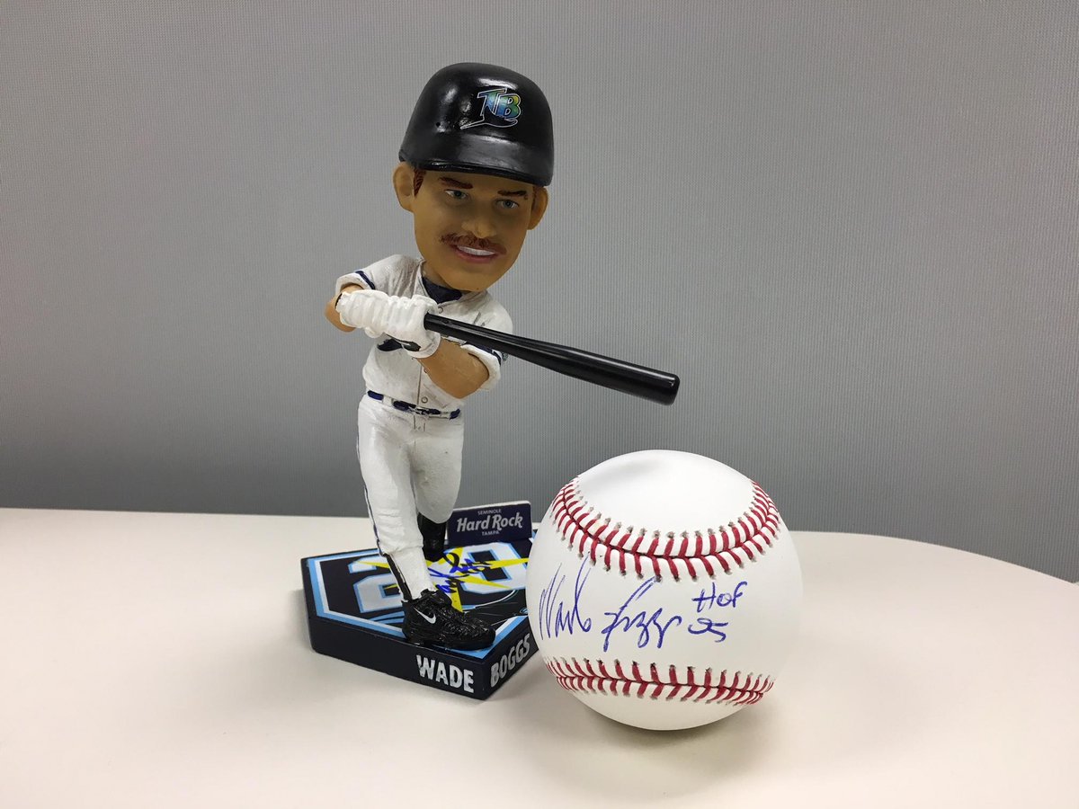 It's Wade Boggs bobblehead day! RT for a chance to win a signed baseball and bobblehead from "Chicken Man" himself. atmlb.com/2wosbPn 

#RaysUp