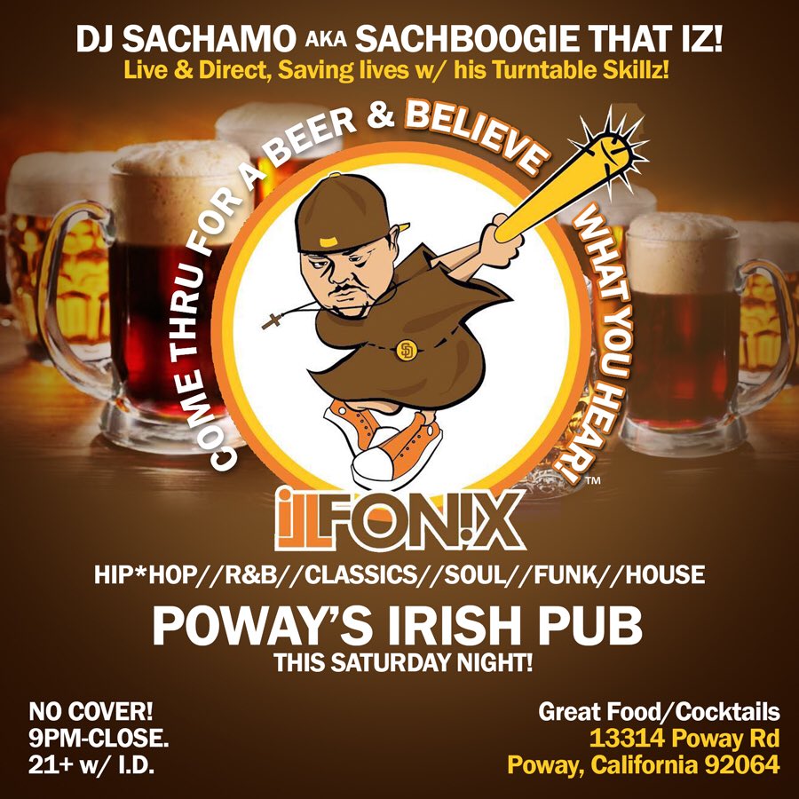 djsachamo's tweet photo. TONIGHT @ @PowaysIrishPub https://t.co/mwNBfXeXBP