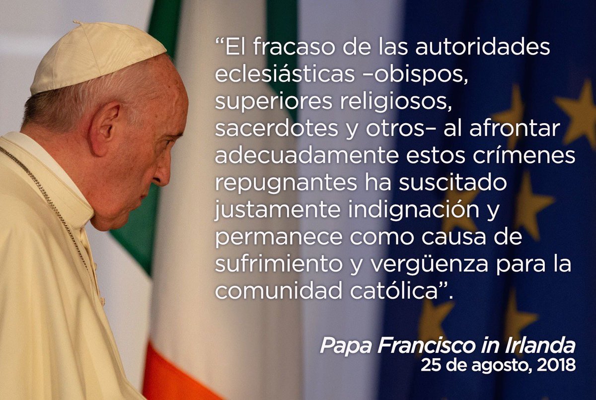 vicdurcas's tweet photo. #ThePopeInIreland
#ElPapaEnIrlanda reconoce fracaso y vergüenza en la manera de afrontar la iglesia los crímenes de curas pederastas. https://t.co/CDKiLdK5bq