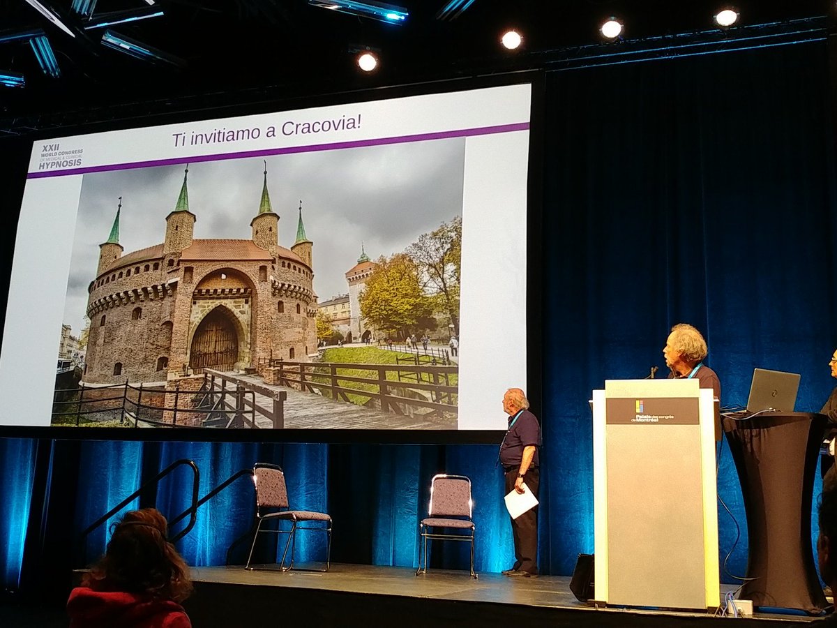 We'll have a beautiful time in Krakow, guaranteed! Can't wait to see you all in 3 years 🙂 #Hypnosis2018