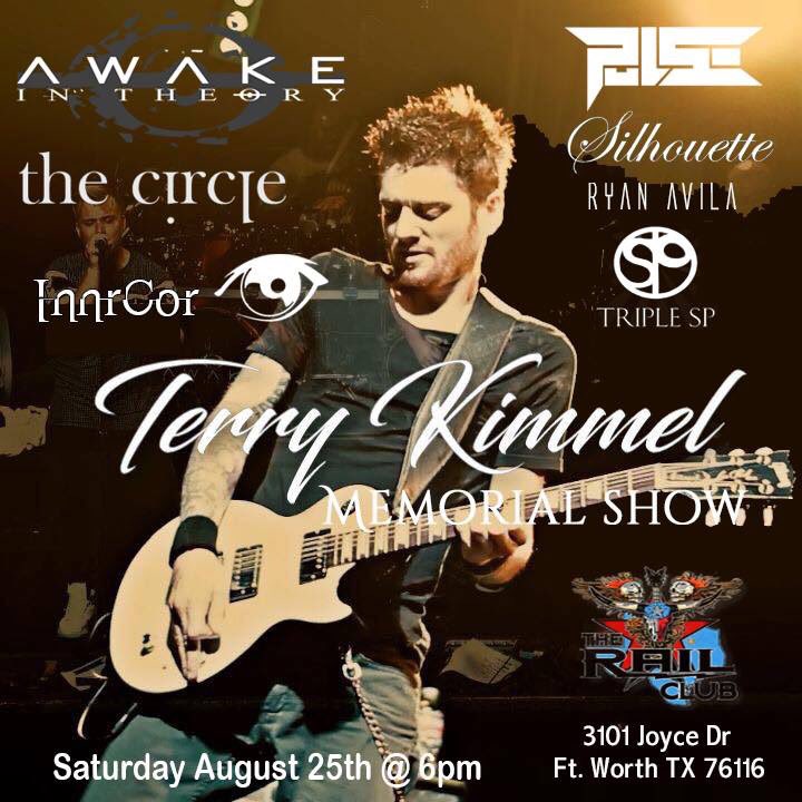 Come celebrate the life and music of Terry Kimmel tonight with <a href="/AwakeInTheory/">Awake In Theory</a>, <a href="/innrcor/">InnrCor</a> and more!