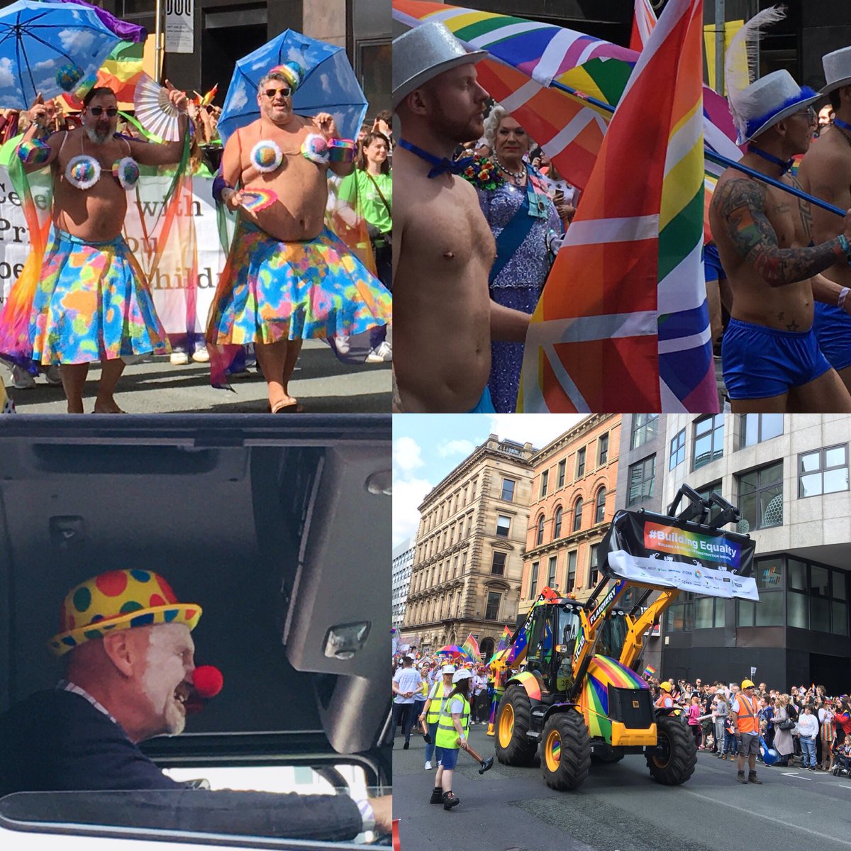 flumperlumper's tweet photo. Fun at the circus 🤡🏳️‍🌈 #Love  #Happiness #ManchesterPride2018 #manchesterprideparade https://t.co/GCMUqn6Eoq