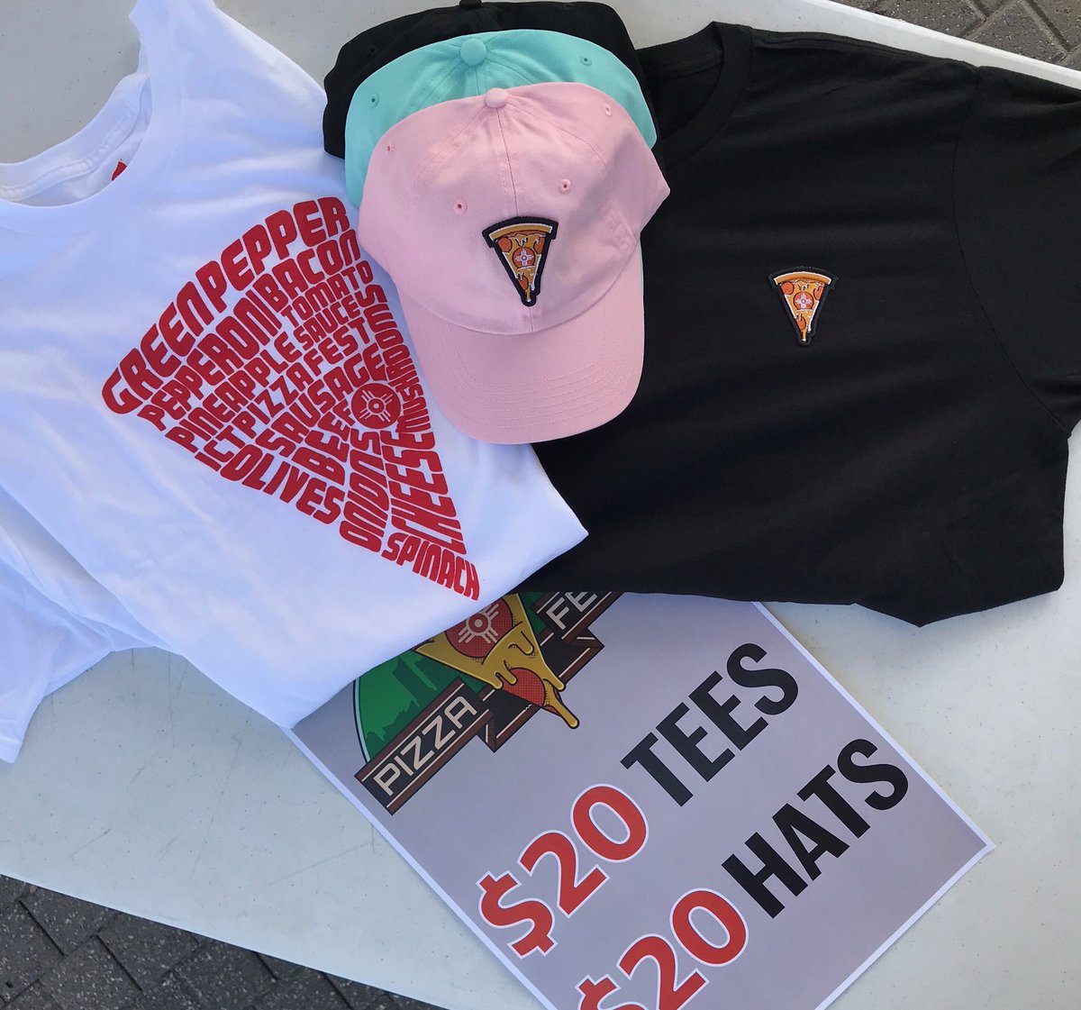 Don’t forget to grab your 🍕 hats &amp; tees tonight inside PizzaFest at @DiscoverAtEP, gates open at 5!