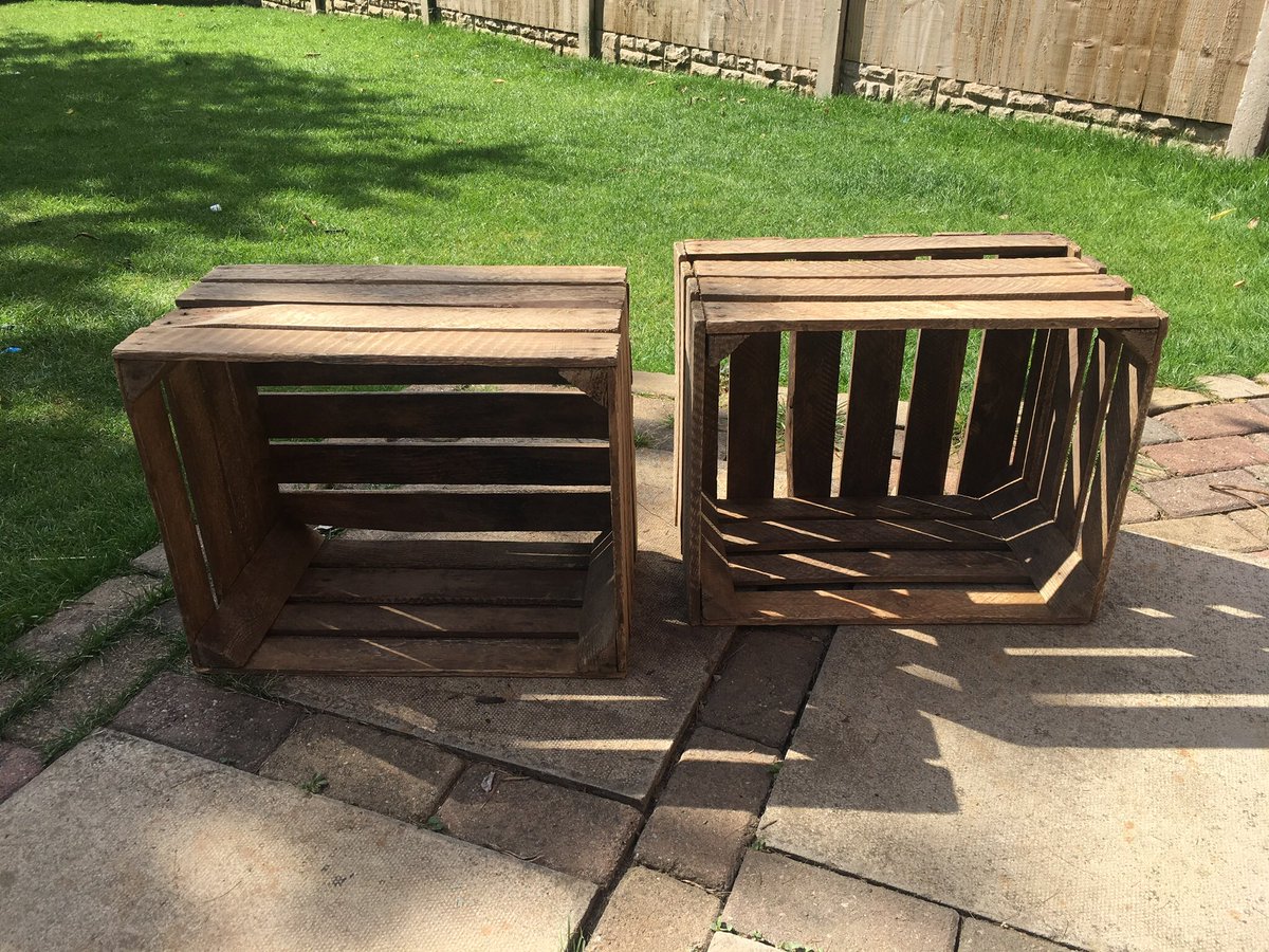 RusticTouch3's tweet photo. My 1st apple crate purchase this week....sanded &amp; nearly ready #rustictouch https://t.co/HDsIsCYSRs
