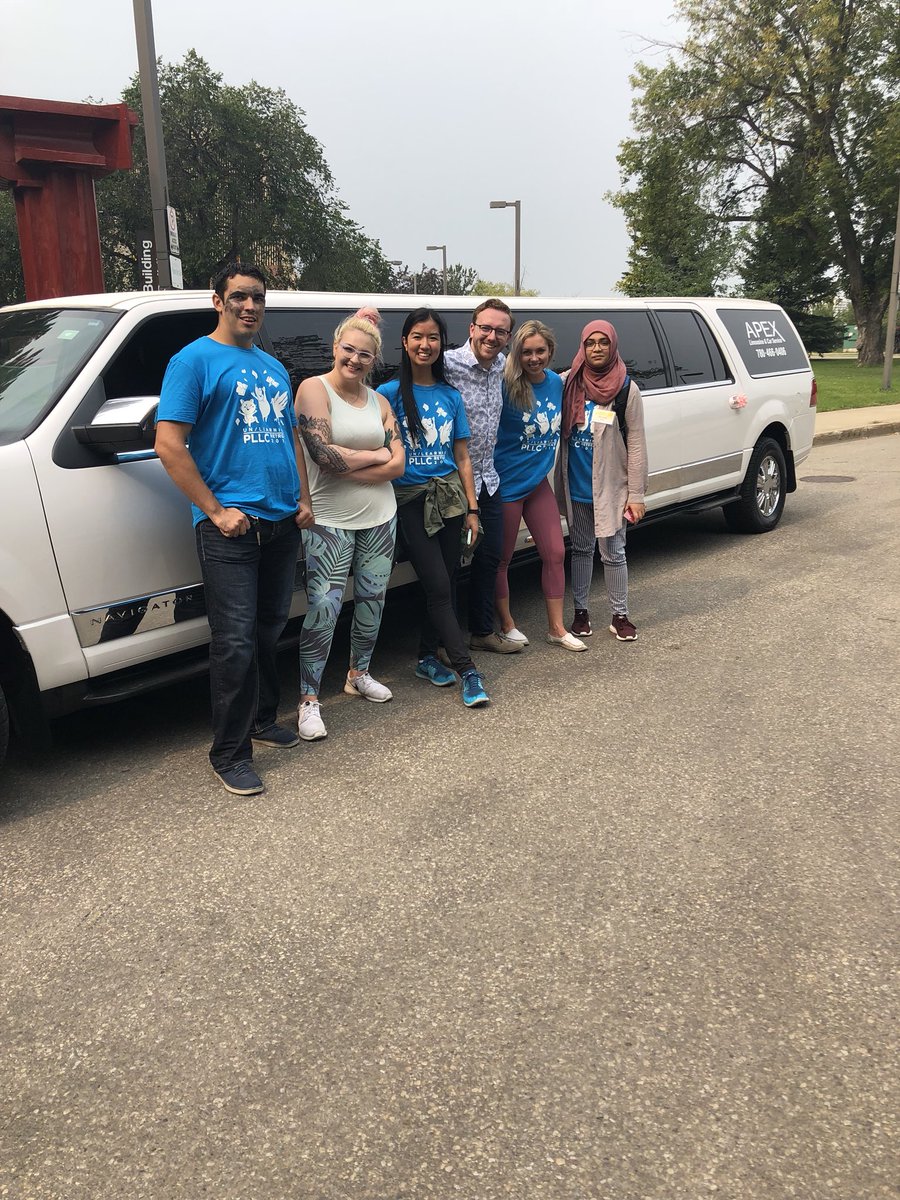 AdamNCBrown's tweet photo. Forum 2B catching a limo downtown! Wasn’t told it was against the rules ;) #PLLCAR18 https://t.co/rzD0fJEC29