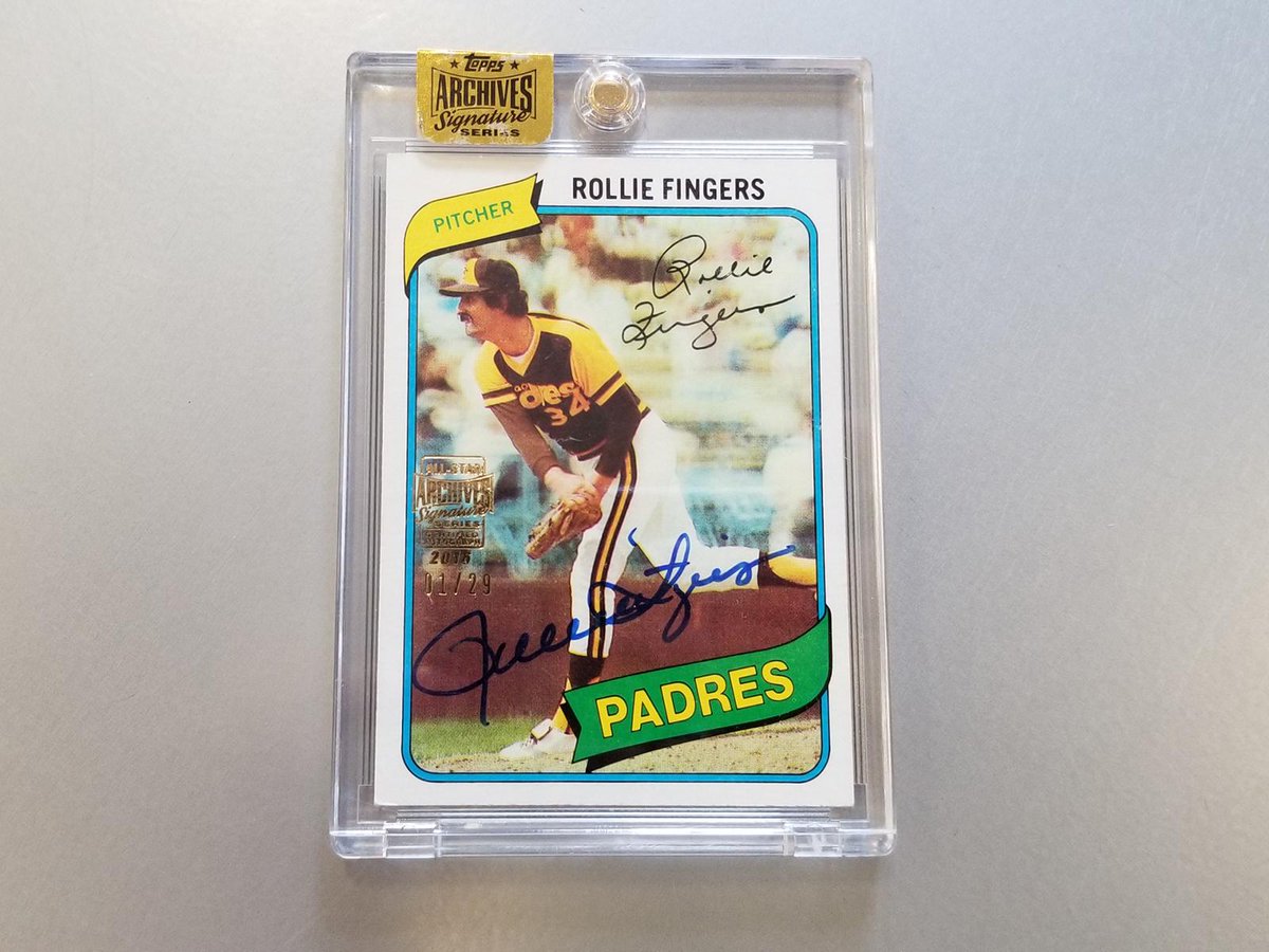 MLB's tweet image. Rollie Fingers has one of the sweetest 'staches.

Now you can win one of his sweet cards for his birthday by smashing that RT button.
